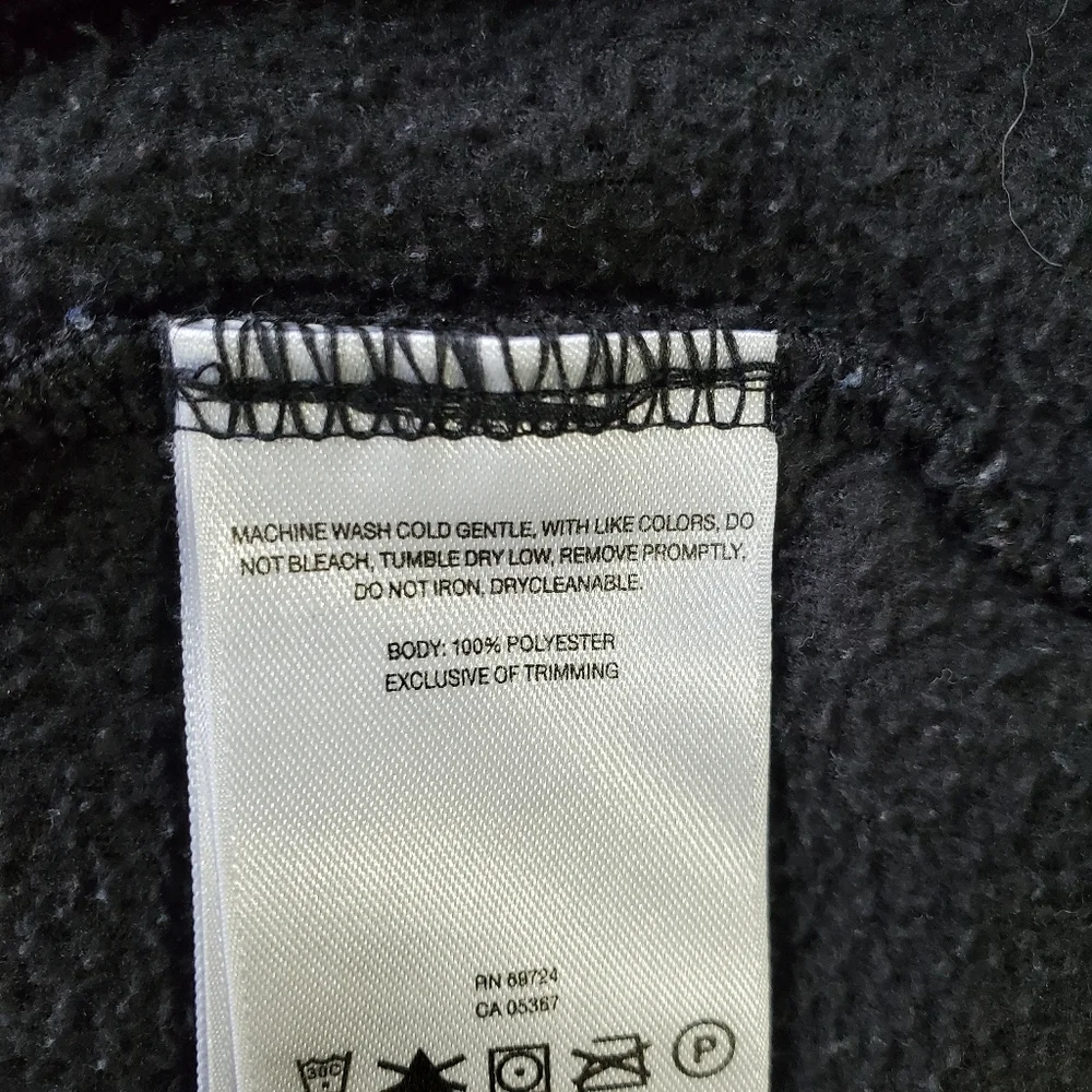 Columbia Fleece Full Zip Vest Charcoal Gray Black Size 2X - Picture 6 of 6